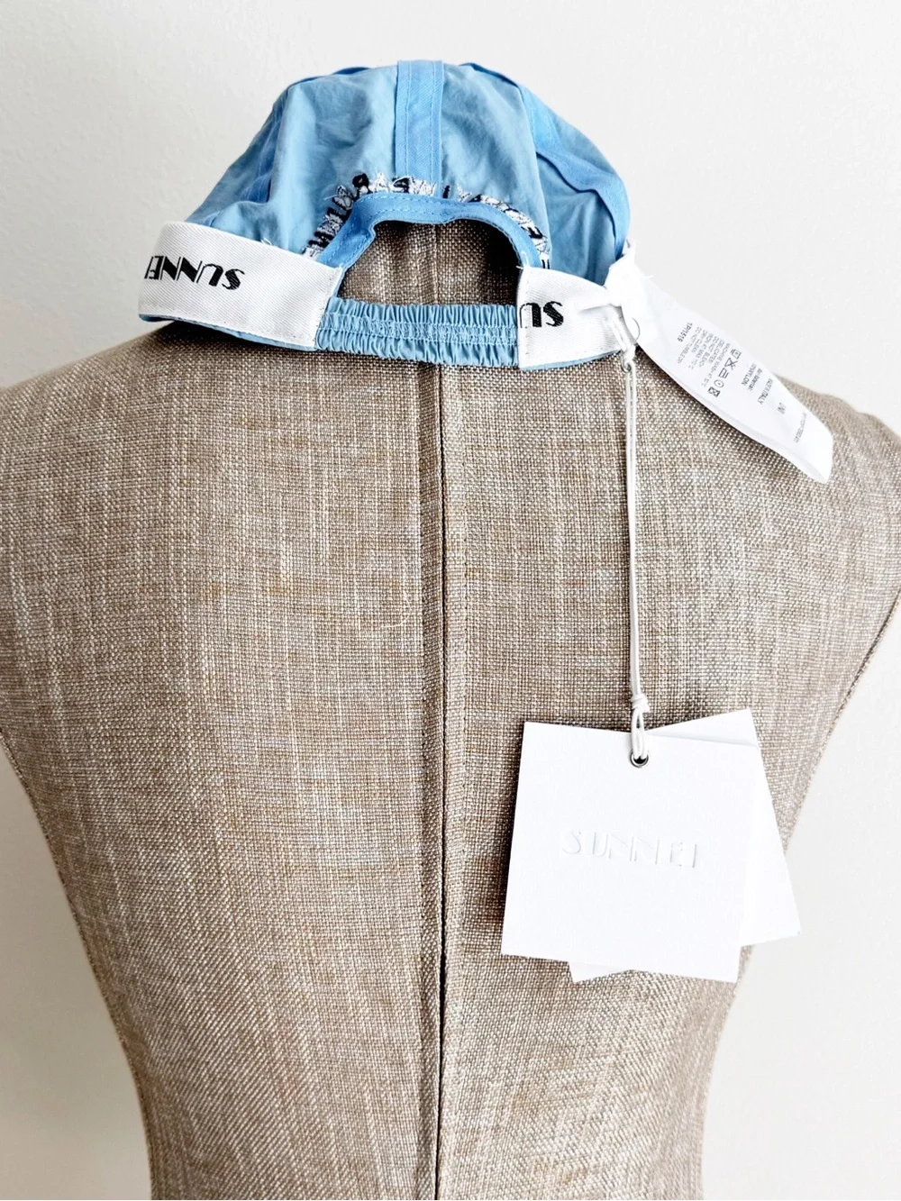 Sunnei Elastic Baseball Cap, Light Blue